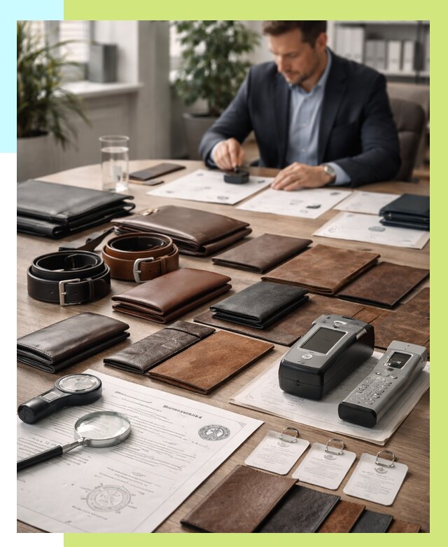 Сертификация кожаных изделий в Уссурийске от 12372 р. | Алешин-Сср