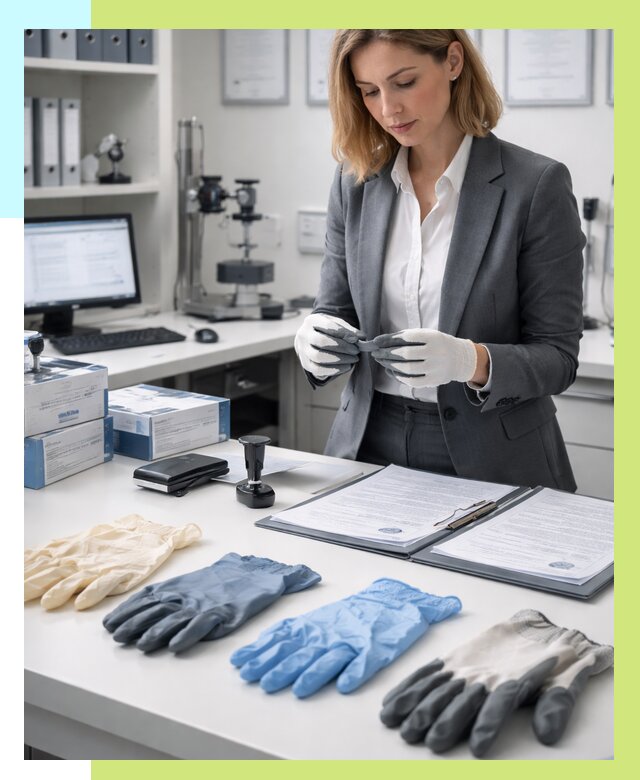 Сертификация перчаток в Уссурийске от 8764 р. | Алешин-Сср