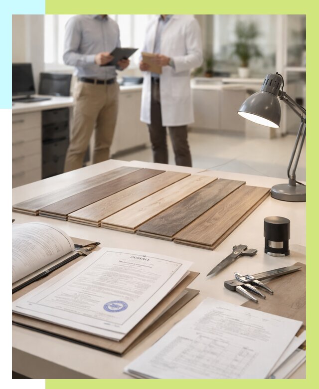 Сертификация ламината в Уссурийске от 18558 р. под ключ | Алешин-Сср