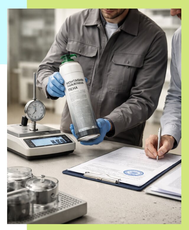 Сертификация монтажной пены в Уссурийске от 15465 р. | Алешин-Сср