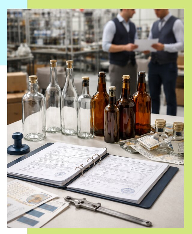 Сертификация стеклянных бутылок в Уссурийске от 25775 р. | Алешин-Сср
