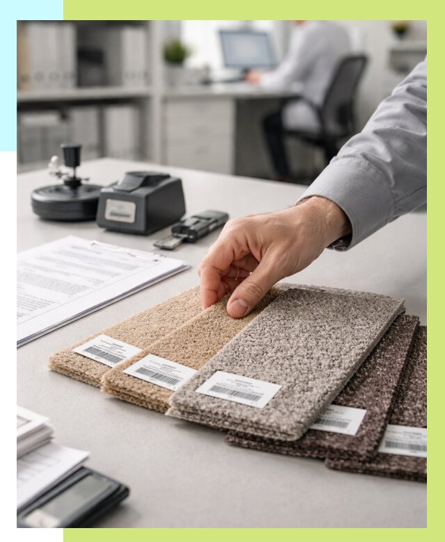 Сертификация ковролина в Уссурийске от 15465 р., Алешин-Сср