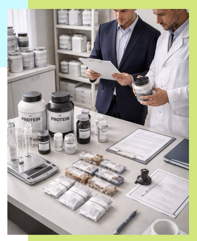 Сертификация спортивного питания в Уссурийске от 15465 р., Алешин-Сср