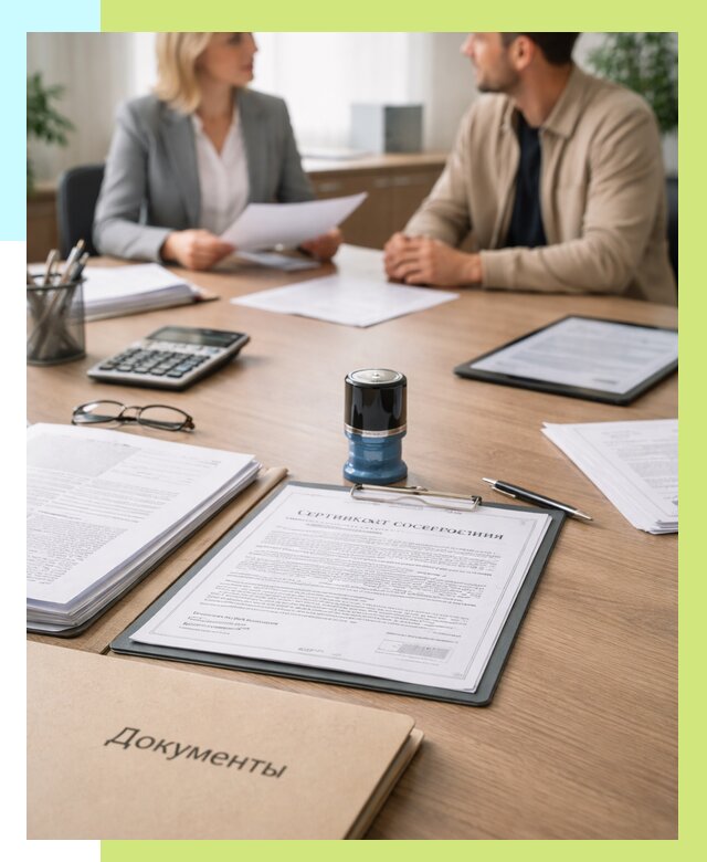 Сертификат соответствия на продукцию в Уссурийске от 15465 р.|Алешин-Сср