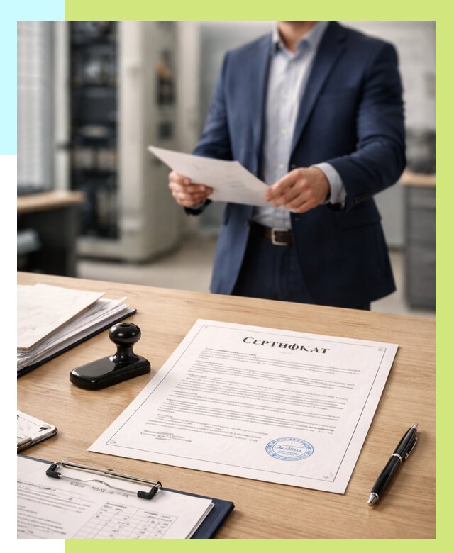 Сертификат на оборудование в Уссурийске от 15465 р. | Алешин-Сср