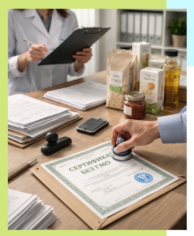 Получение сертификата Без ГМО для продукции в Уссурийске