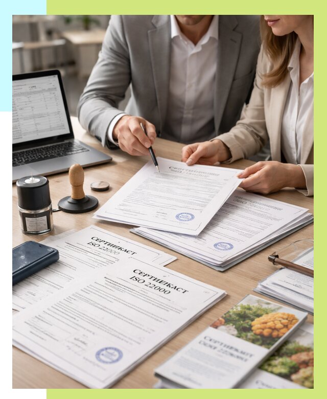 Сертификат ISO 22000 в Уссурийске от 41240 р. под ключ | Алешин-Сср