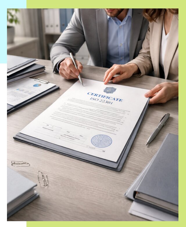 Сертификат ISO 22301 в Уссурийске от 46395 р. | Алешин-Сср срочно