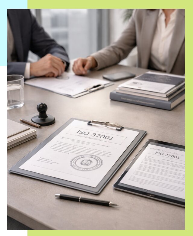 Сертификат ISO 37001 в Уссурийске оформить от 123720 р. Алешин-Сср