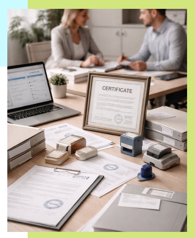 Сертификация компании в Уссурийске от 46395 р. | Алешин-Сср — заказ